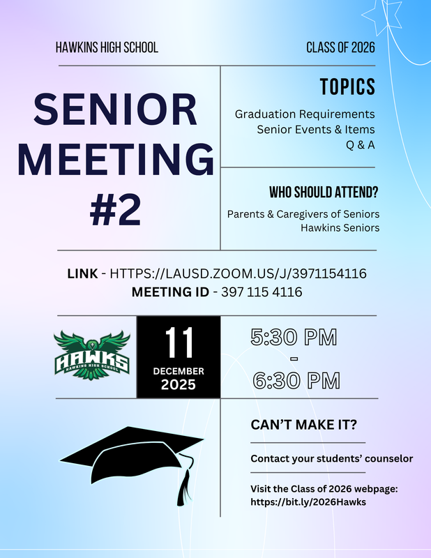 Senior Meeting #2