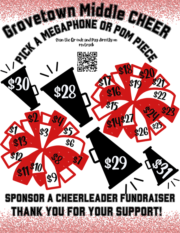 GTMS Cheer Donation Flyer