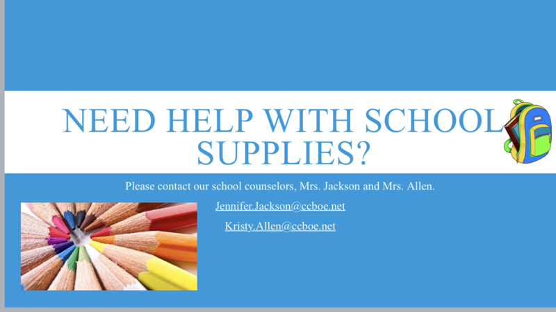 school supply flyer