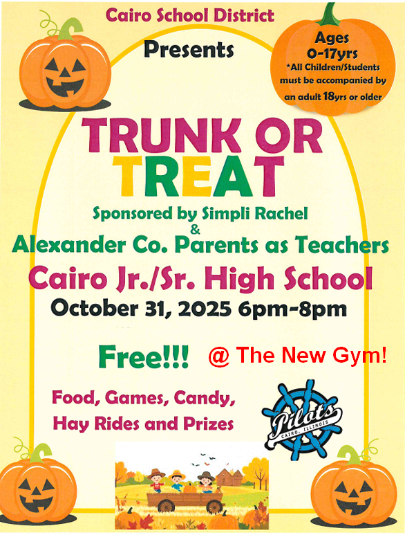 Trunk or Treat - October 31st 6pm-8pm @ CJSHS - The NEW GYM! Thumbnail Image