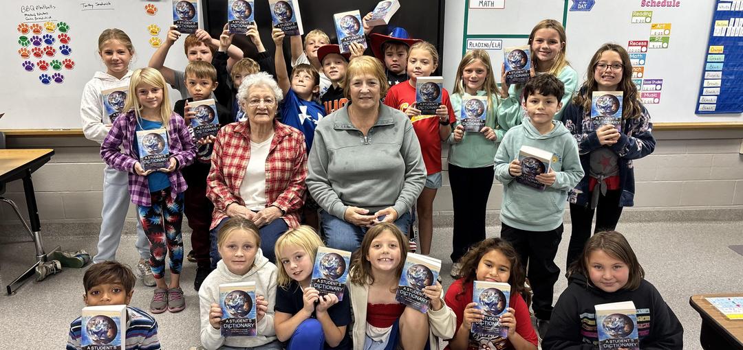 Third Grade Dictionaries - Courtesy of the Ladies Legion Auxiliary - Thank you!!!