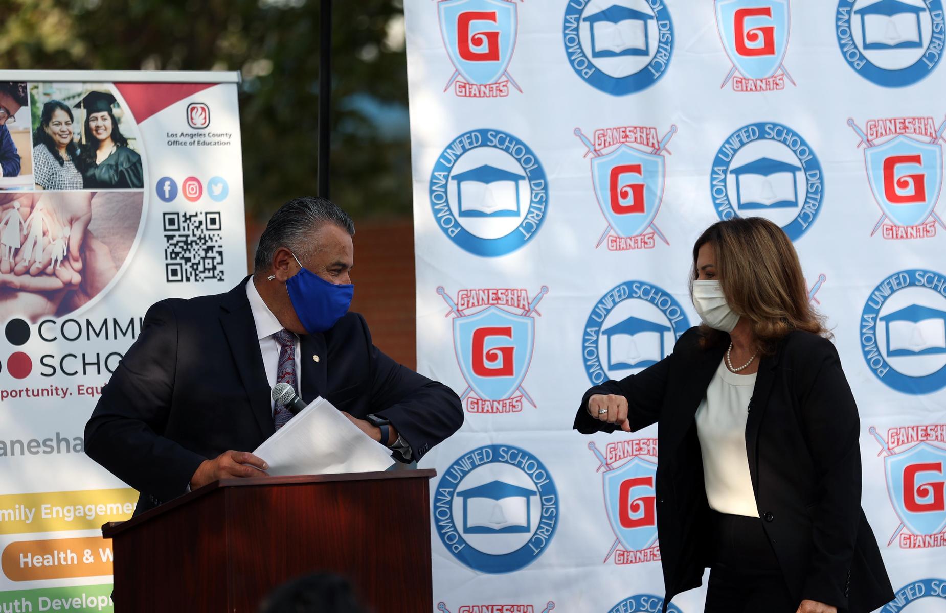 Supt martinez and supt debra duardo