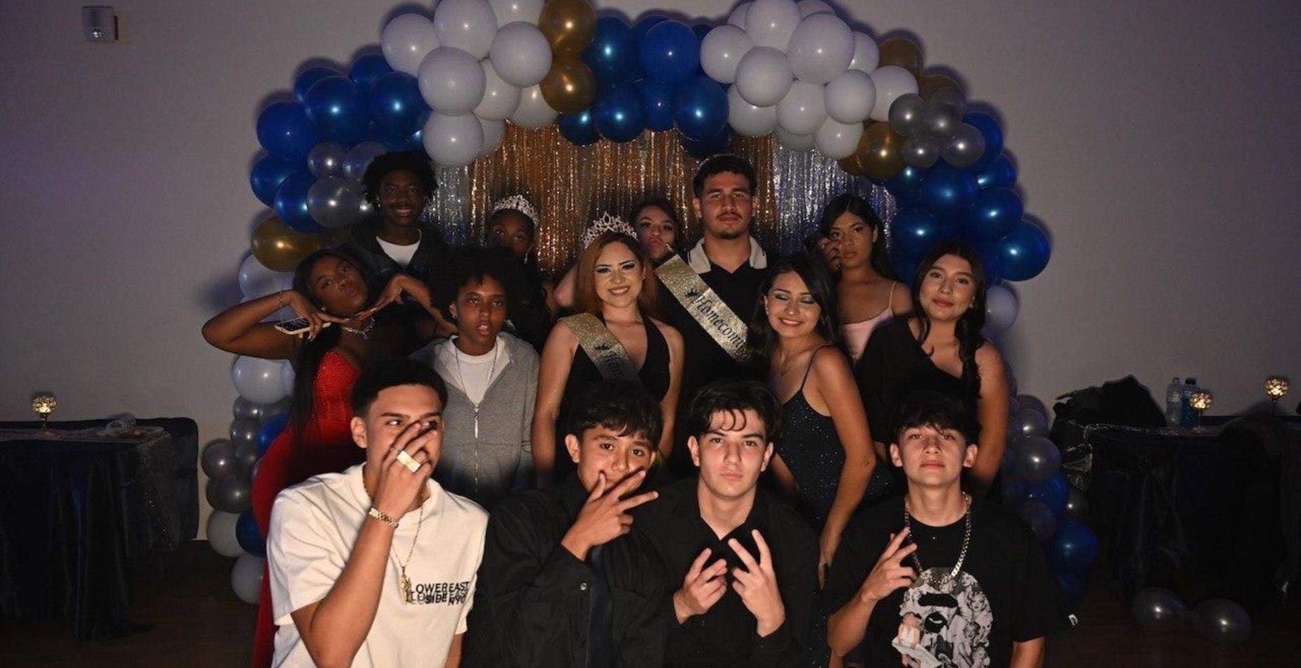 Students gather for a group photo at Lifeline Homecoming 2026. Select to view all homecoming photos.