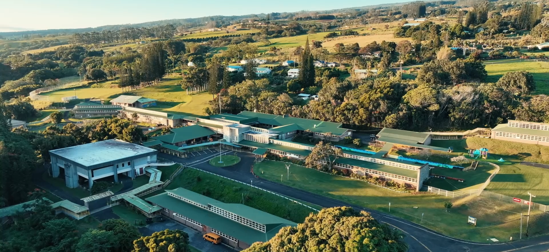 Drone image of LCPCS Campus