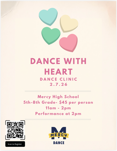 Mercy Dance Clinic Flyer