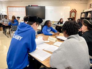 Students in Boston Massacre Mock Trial