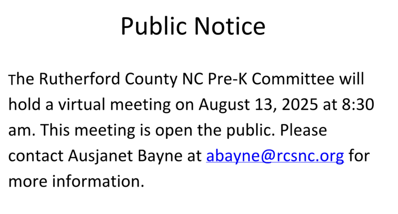 Public Notice