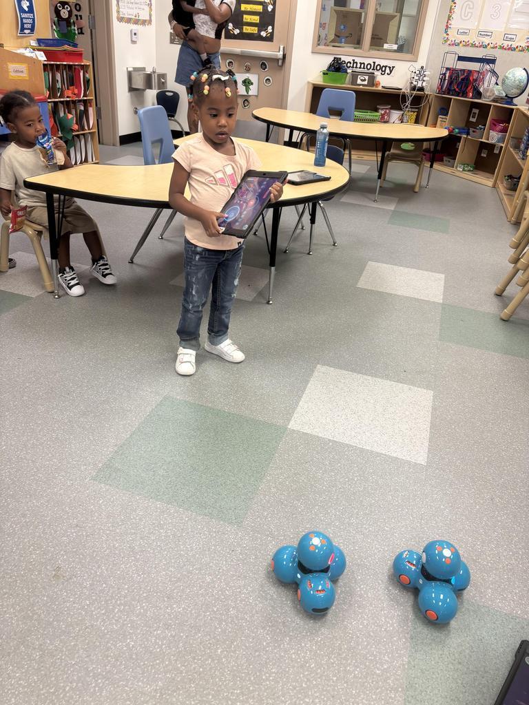 child playing with dash