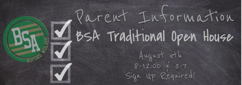 Face to Face Parent Open House Plan