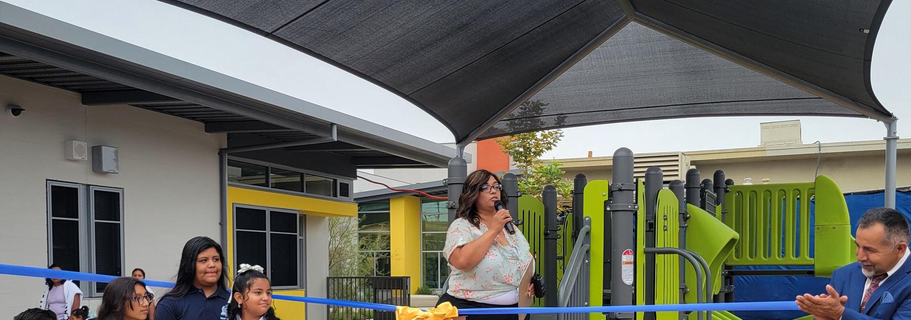 Opening of new portion of school.