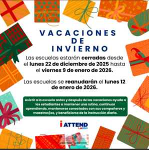 Escuela cerrada durante las vaciones de invierno