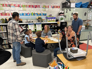 Parent-Teacher Conferences at RES - A Record-Breaking Number of Parents & Students Attended the Conferences