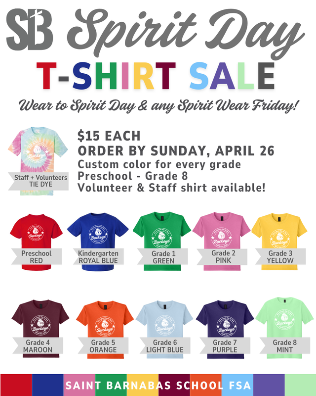 Spirit Day Shirts - Order by April 26 Featured Photo