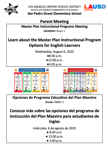 Flyer for training