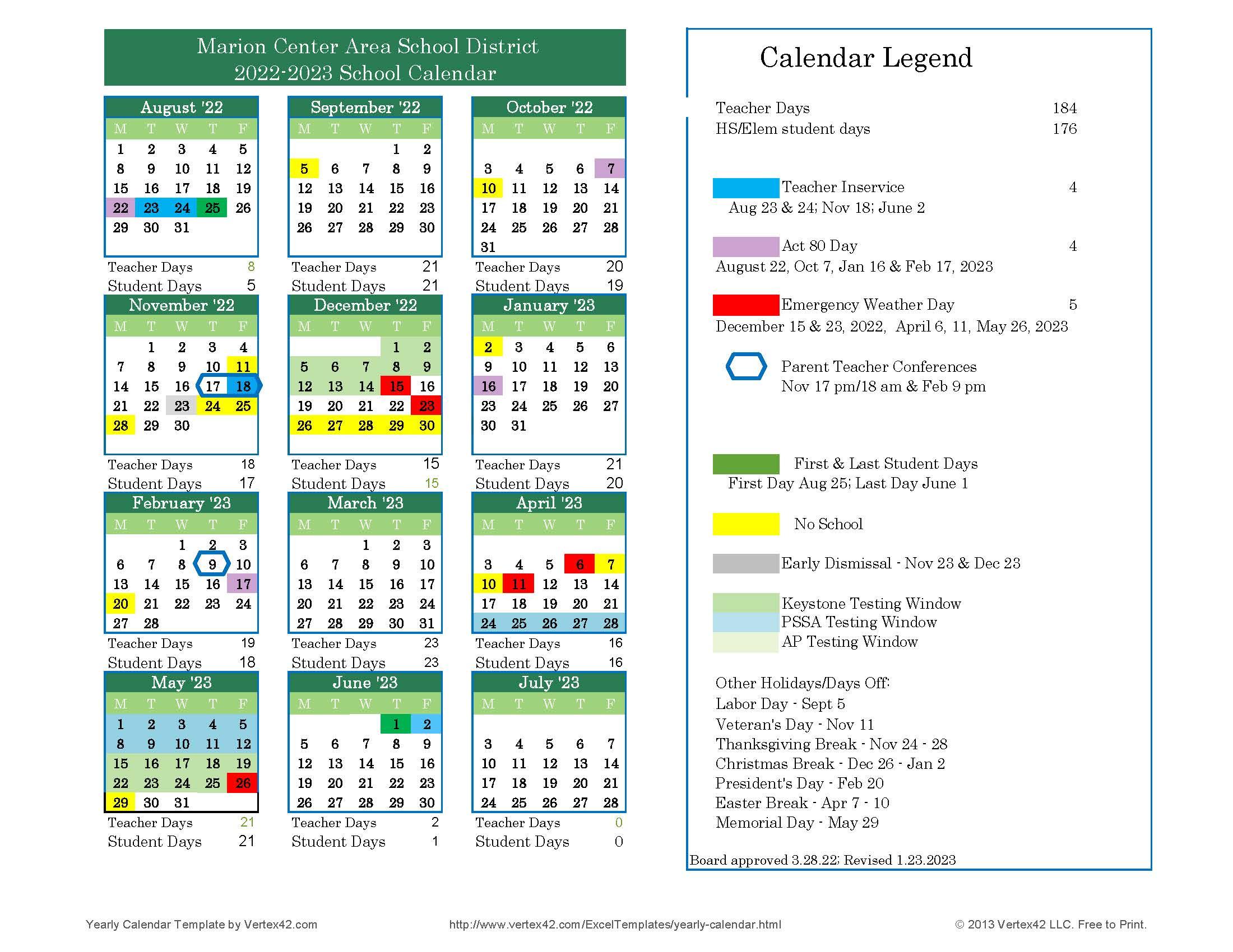 Events | Marion Center Area School District Events | Marion Center Area School District