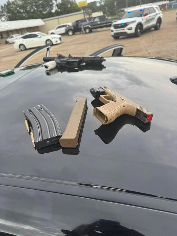 Today, at approximately 5:30 p.m., deputies and detectives with the Pike County Sheriff's Department Gang Unit conducted a traffic stop on a vehicle occupied by multiple individuals on Highway 48 within the city limits of Magnolia, Mississippi