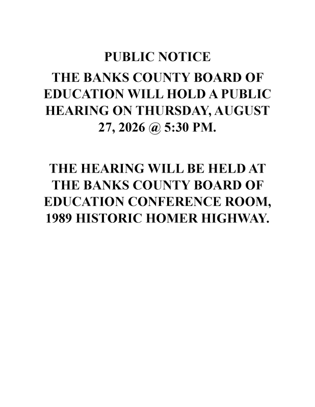 Public Hearing Budget