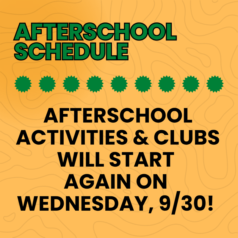 After School Activities & Clubs Resume 9/30