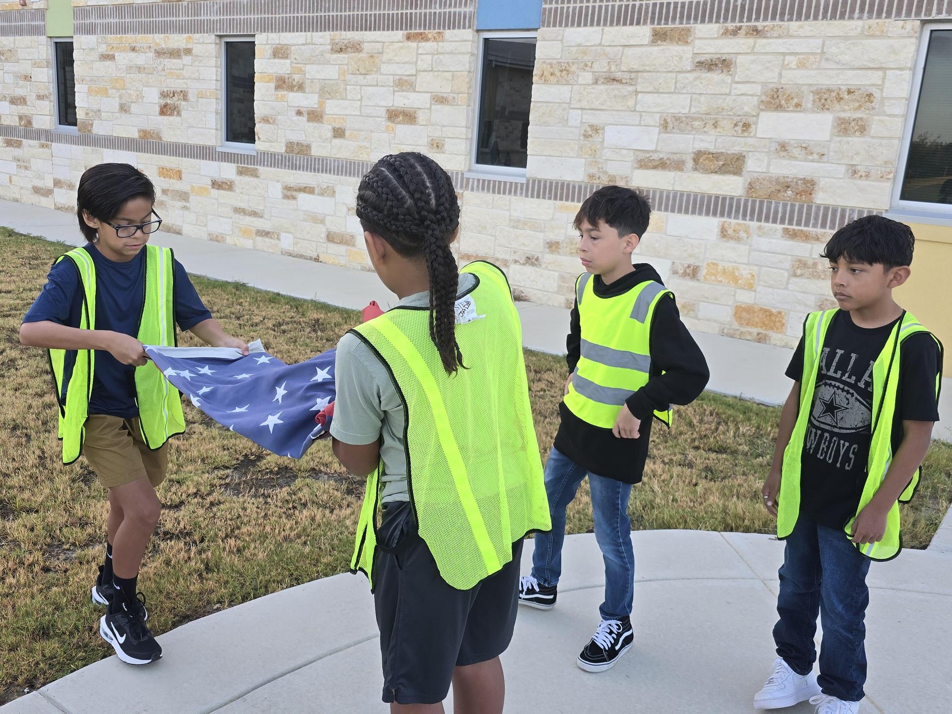 MVHS NJROTC trained the Ladera Safety Patrol Team