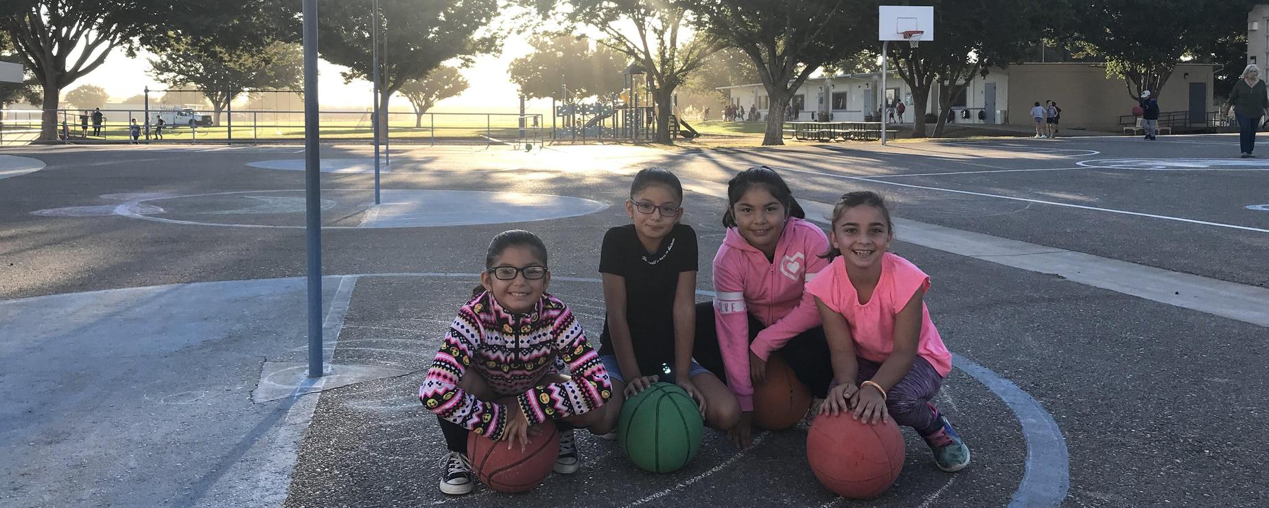 3rd grade friends on blacktop