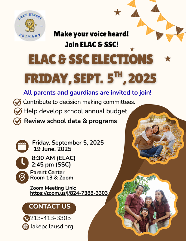 ELAC & SSC Member Elections