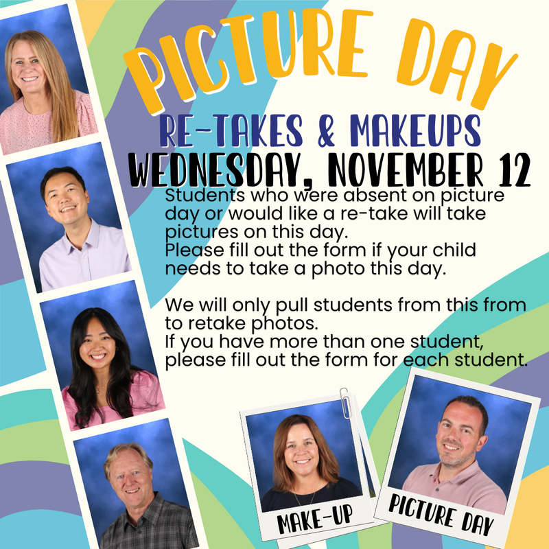 Picture Day Re-Takes/Makeups