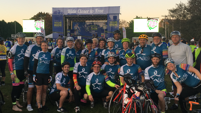 Team Walsh at the Closer to Free Ride in 2017