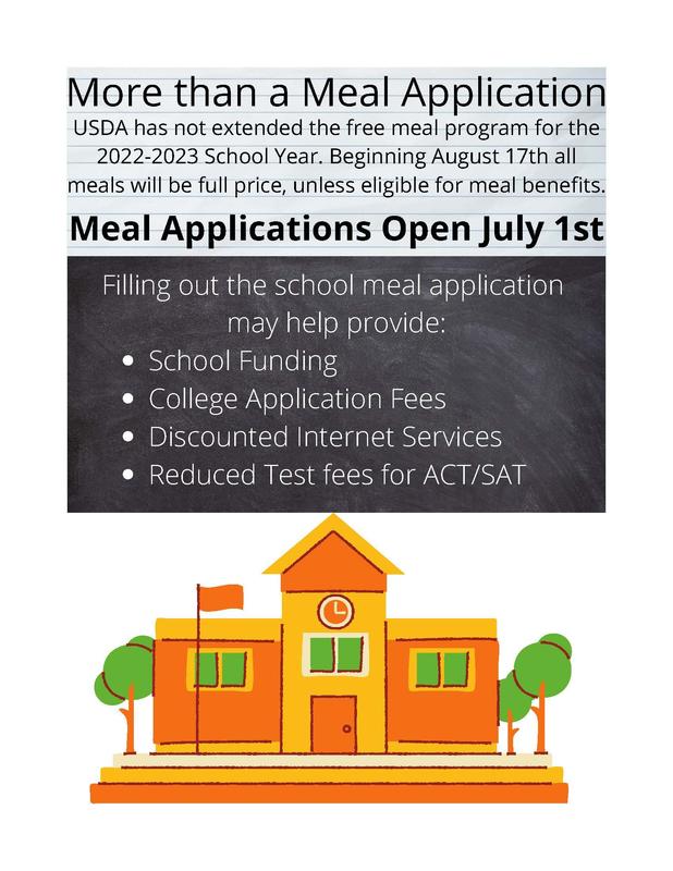 Free and Reduced Meal Applications for 2022-2023 School Year Featured Photo