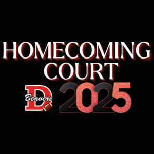 Homecoming Court 2025 Logo with DuBois Beaver D