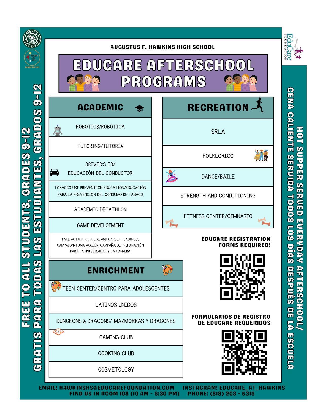 EduCare Programs – EDUCARE – Augustus F Hawkins High School