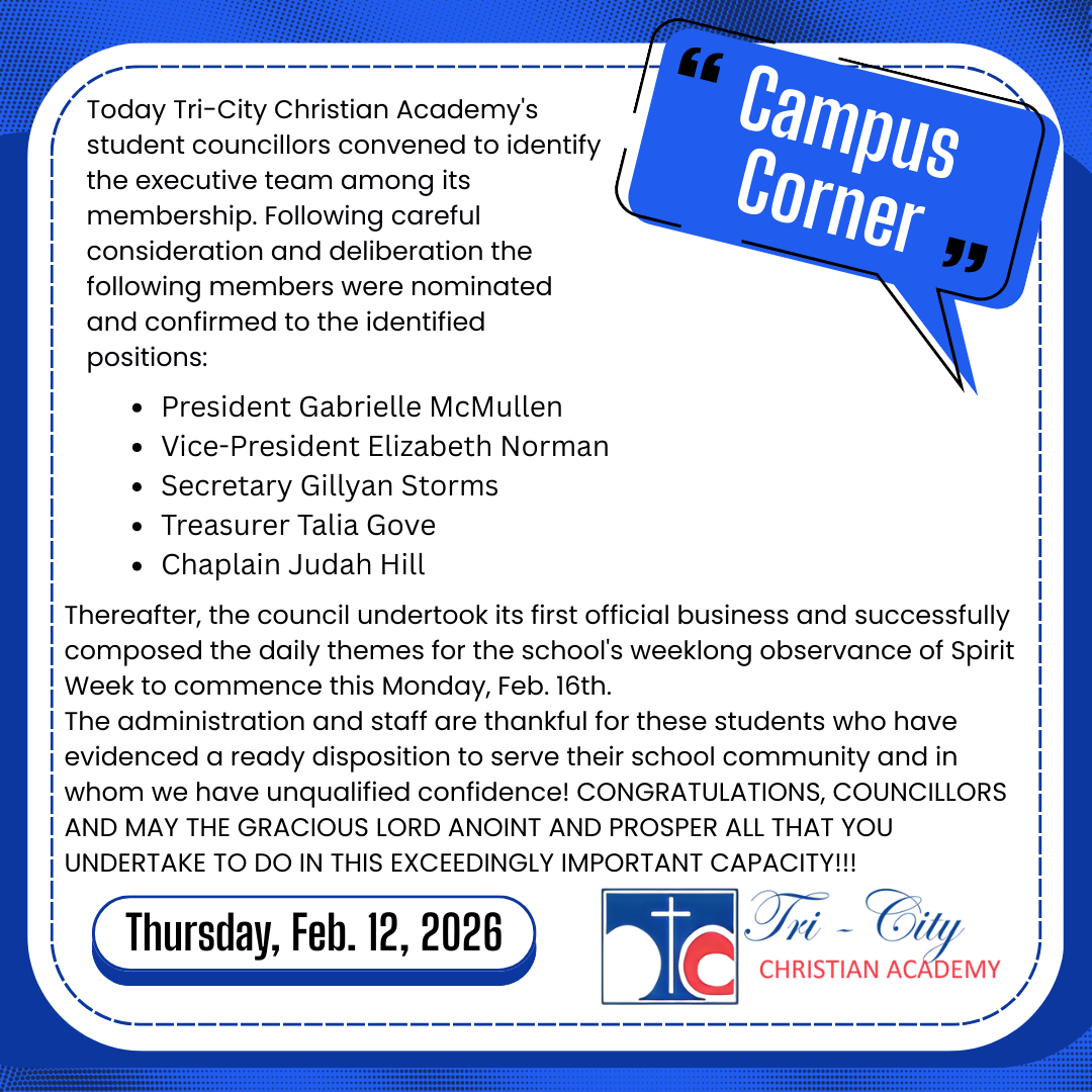 Student Council update 02.12.26
