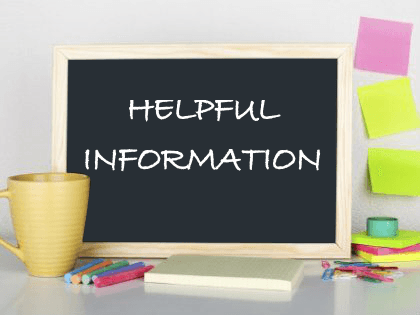 Image that reads helpful information - no link