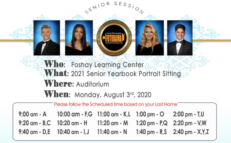 **Postponed--Class of 2021 Senior Portraits on August 3rd** Featured Photo