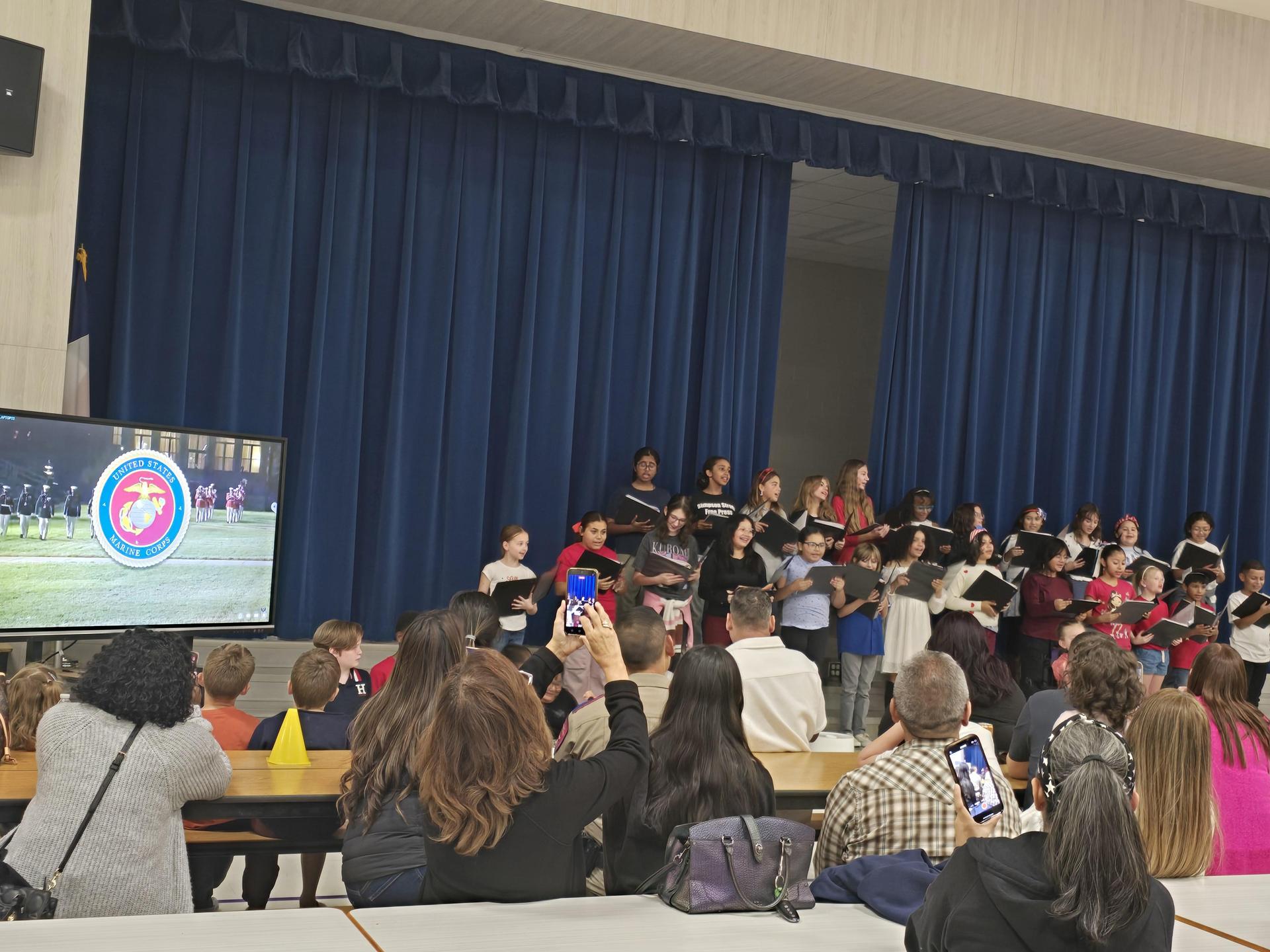 Ladera Lyrics and Ladera Beats put on a Special Show in Honor of Month of the Military Family at November's PTO Meeting