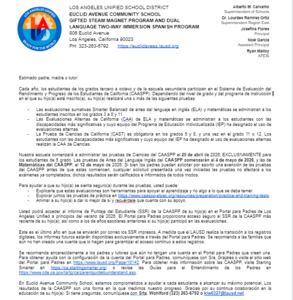 CAASPP TEST/ Examenes de CAASPP