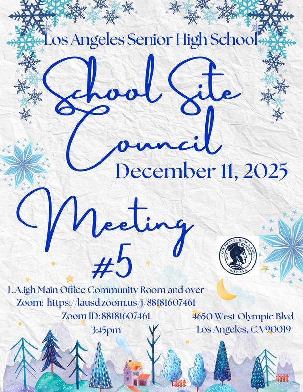 12.11.2025 03:45 PM - School Site Council Meeting # 5 / Consejo Escolar Reunion #5 Featured Photo