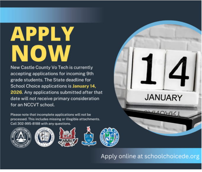 Apply Now graphic from district