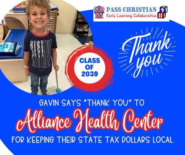 We’re grateful to a recent donor who chose to make a meaningful impact close to home by supporting the Pass Christian Early Learning Collaborative