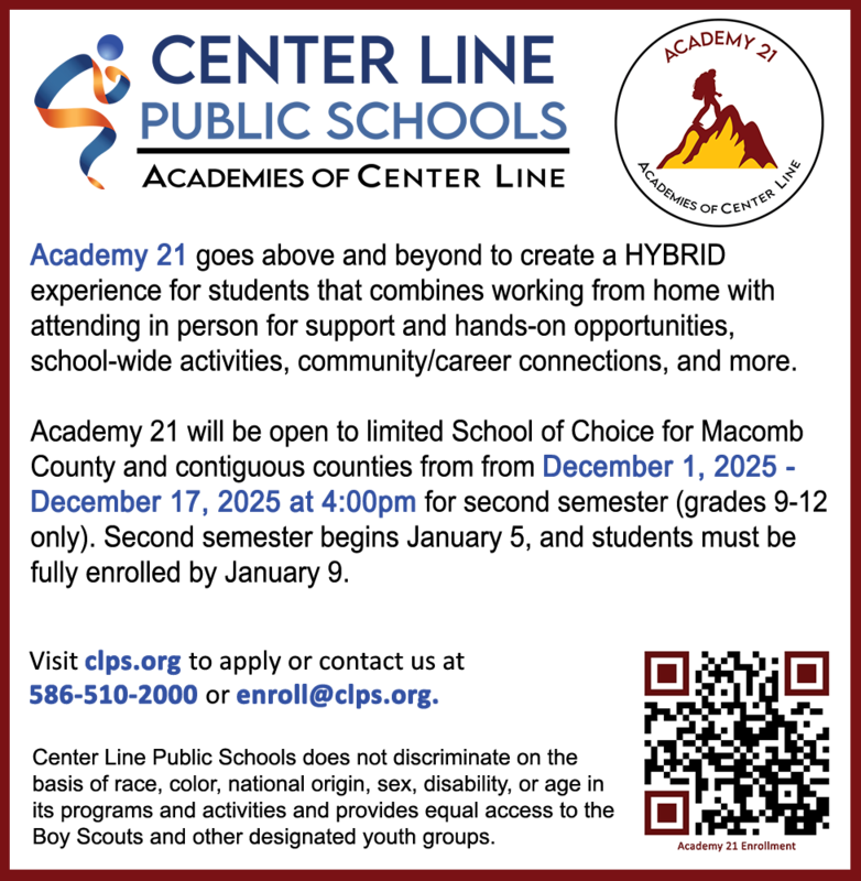 Academy 21 School of Choice window