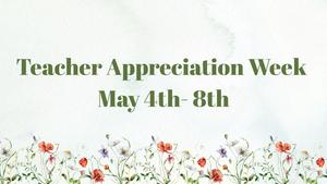 white background with flowers along the bottom