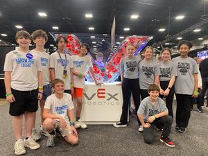 Scenes of the teams competing at the VEX Robotics world championships