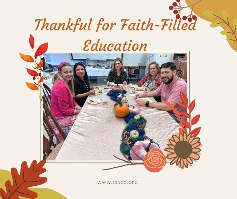 Thankful for faith-filled education