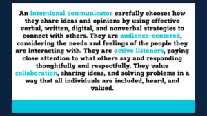 definition of intentional communicator