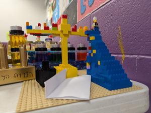 A  lego menorah