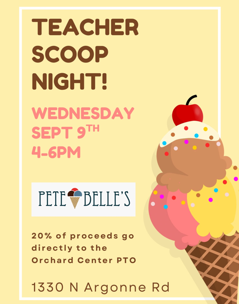 Teacher Scoop Night: Sept 9 Featured Photo