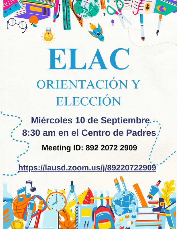 ELAC Orientation Flyer