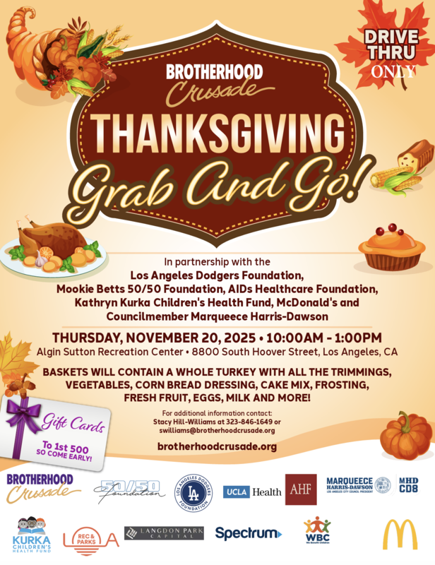 Brotherhood Crusade - Thanksgiving Grab and Go! Featured Photo