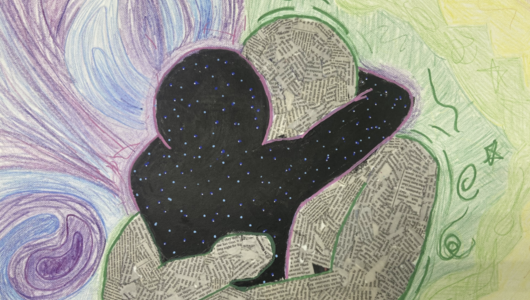 Student collage artwork