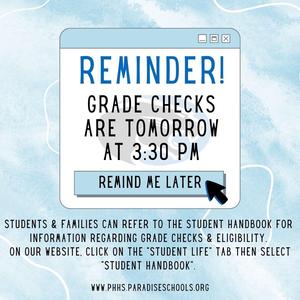 grade check reminder