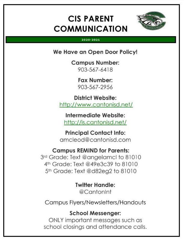 2020-2021 Campus Communication Information Featured Photo